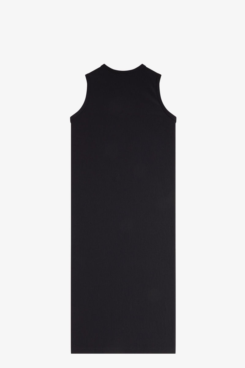 RIB TRICOT SLEEVELESS DRESS