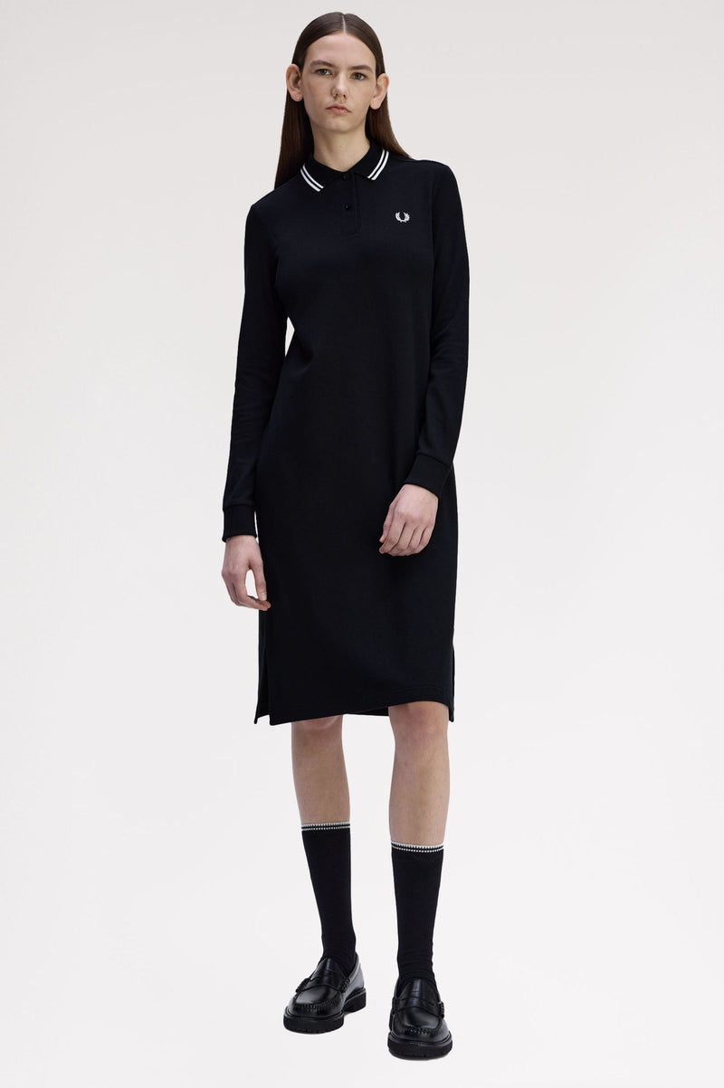 LS TWIN TIPPED FRED PERRY DRESS