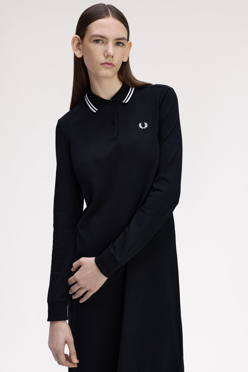 LS TWIN TIPPED FRED PERRY DRESS