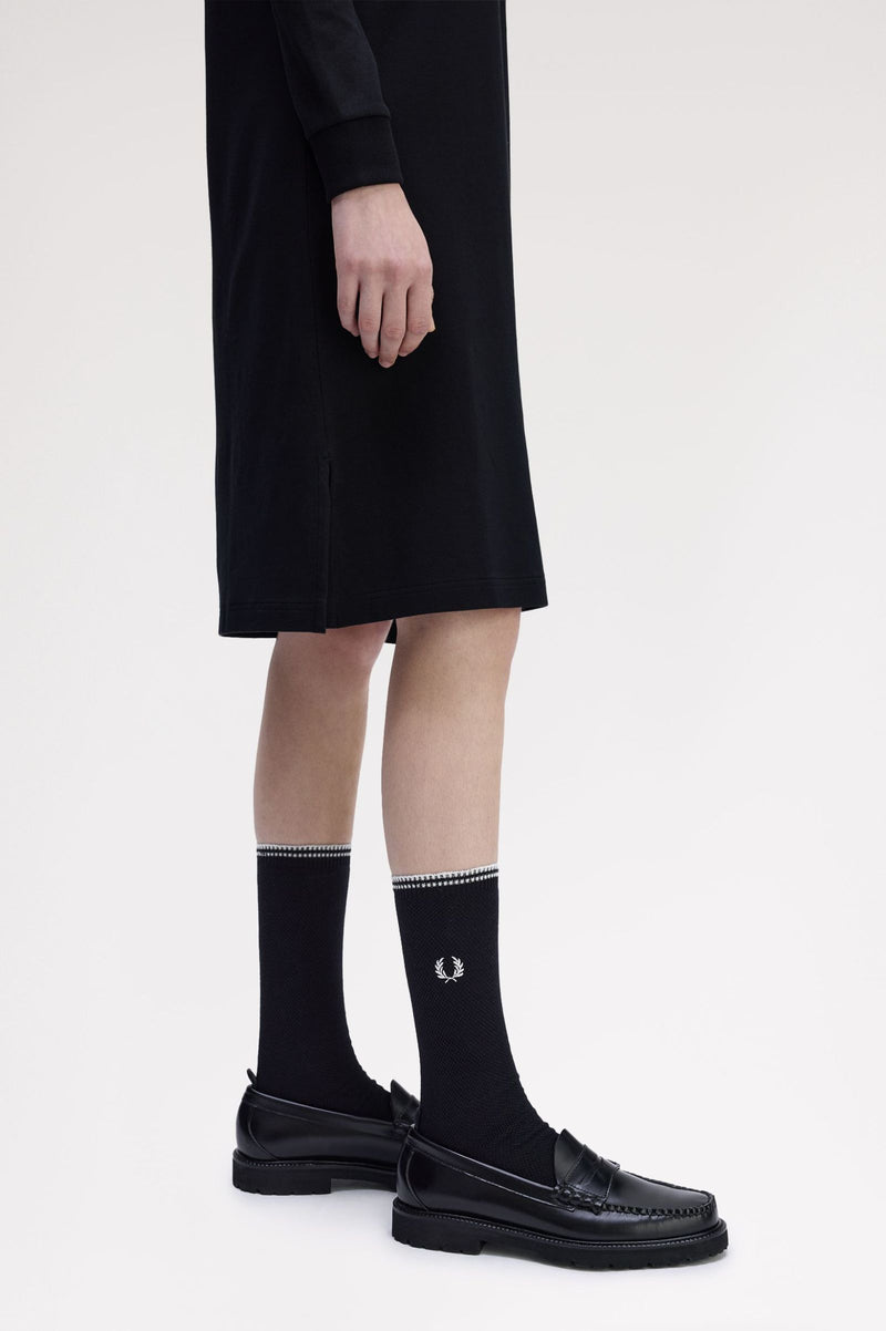LS TWIN TIPPED FRED PERRY DRESS