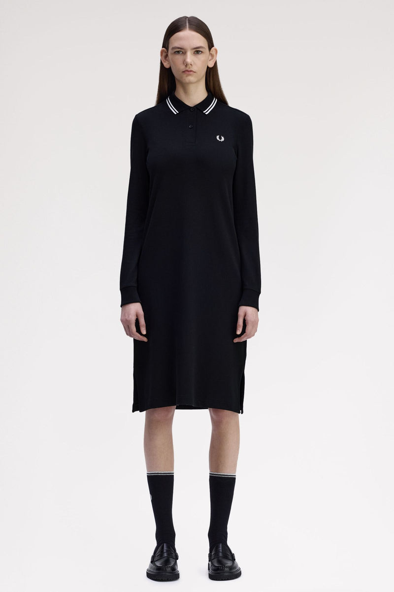 LS TWIN TIPPED FRED PERRY DRESS