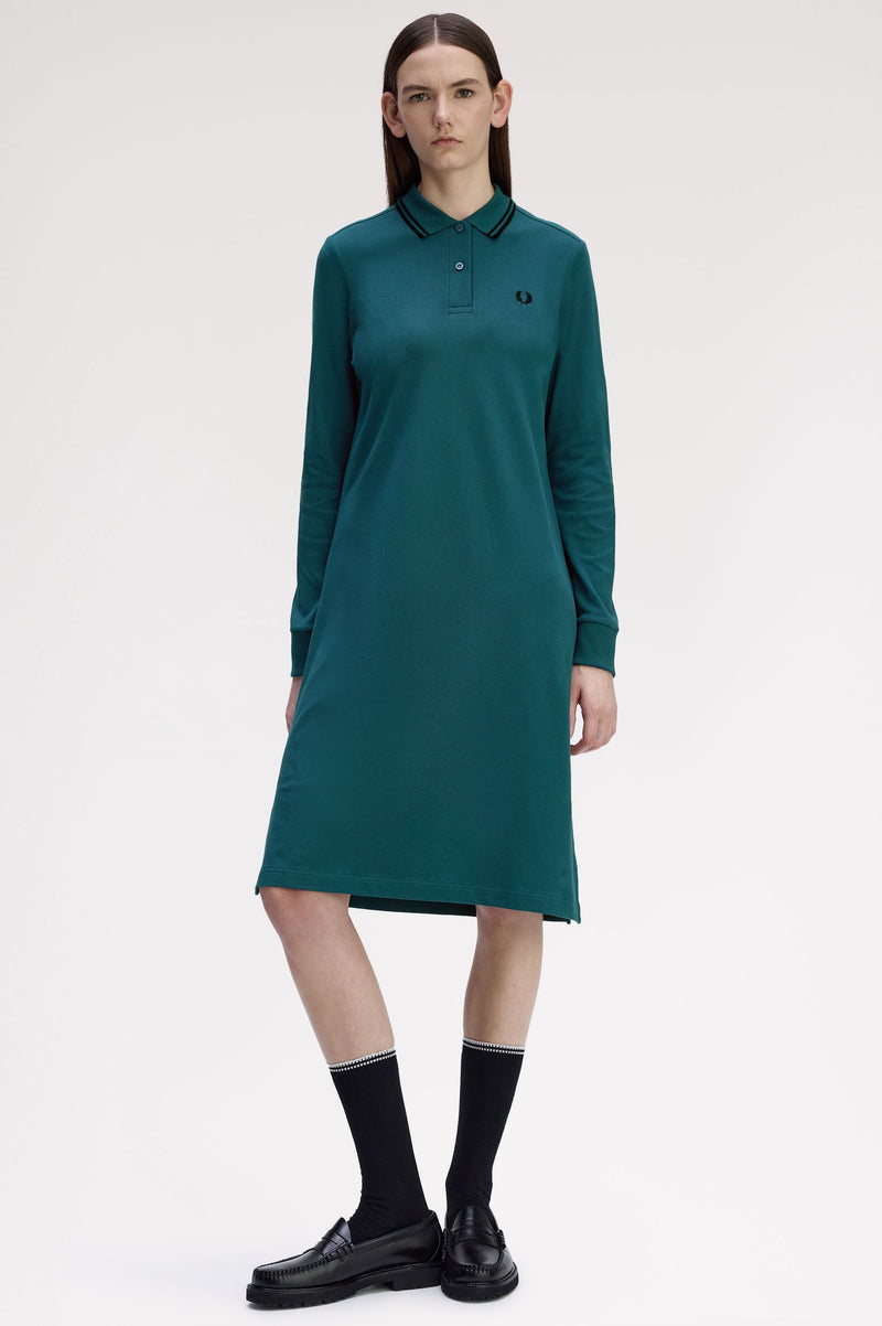 LS TWIN TIPPED FRED PERRY DRESS