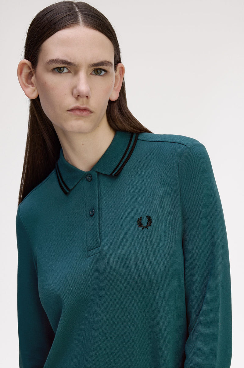 LS TWIN TIPPED FRED PERRY DRESS