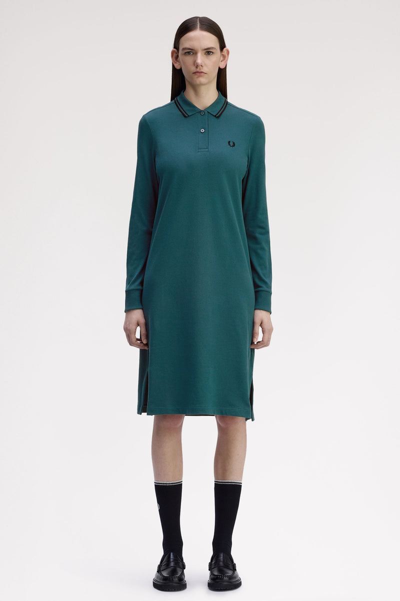 LS TWIN TIPPED FRED PERRY DRESS