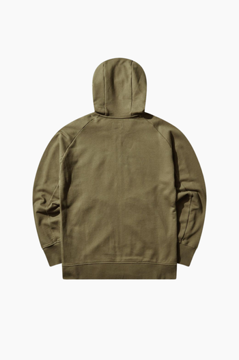 DIAGONAL RAISED FLEECE GOGGLE SWEATSHIRT
