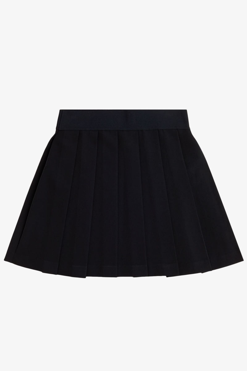 TAPE DETAIL PLEATED SKIRT