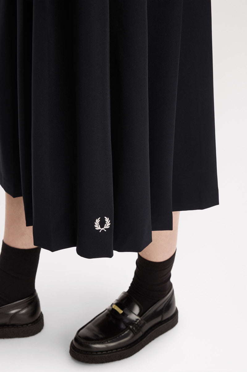 PLEATED MIDI SKIRT