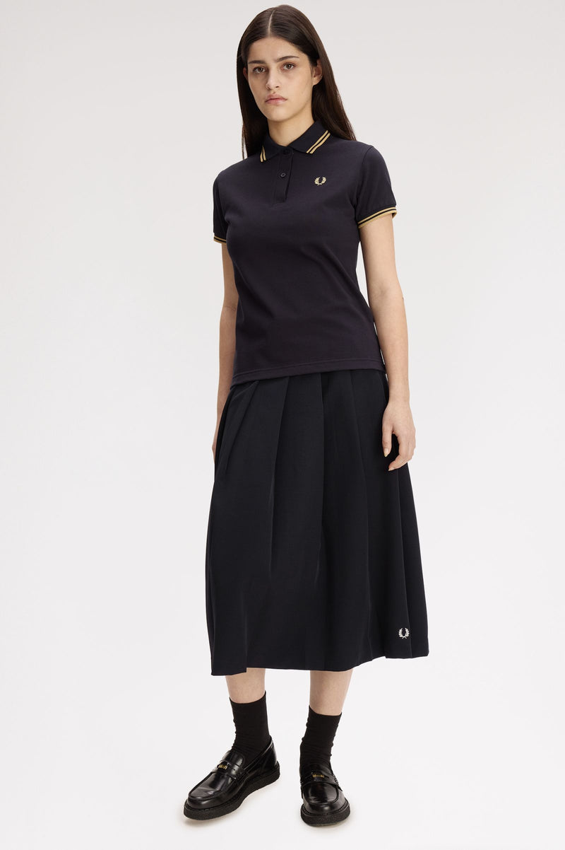 PLEATED MIDI SKIRT