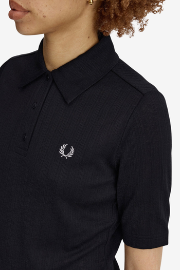 SHEER RIB POLO SHIRT