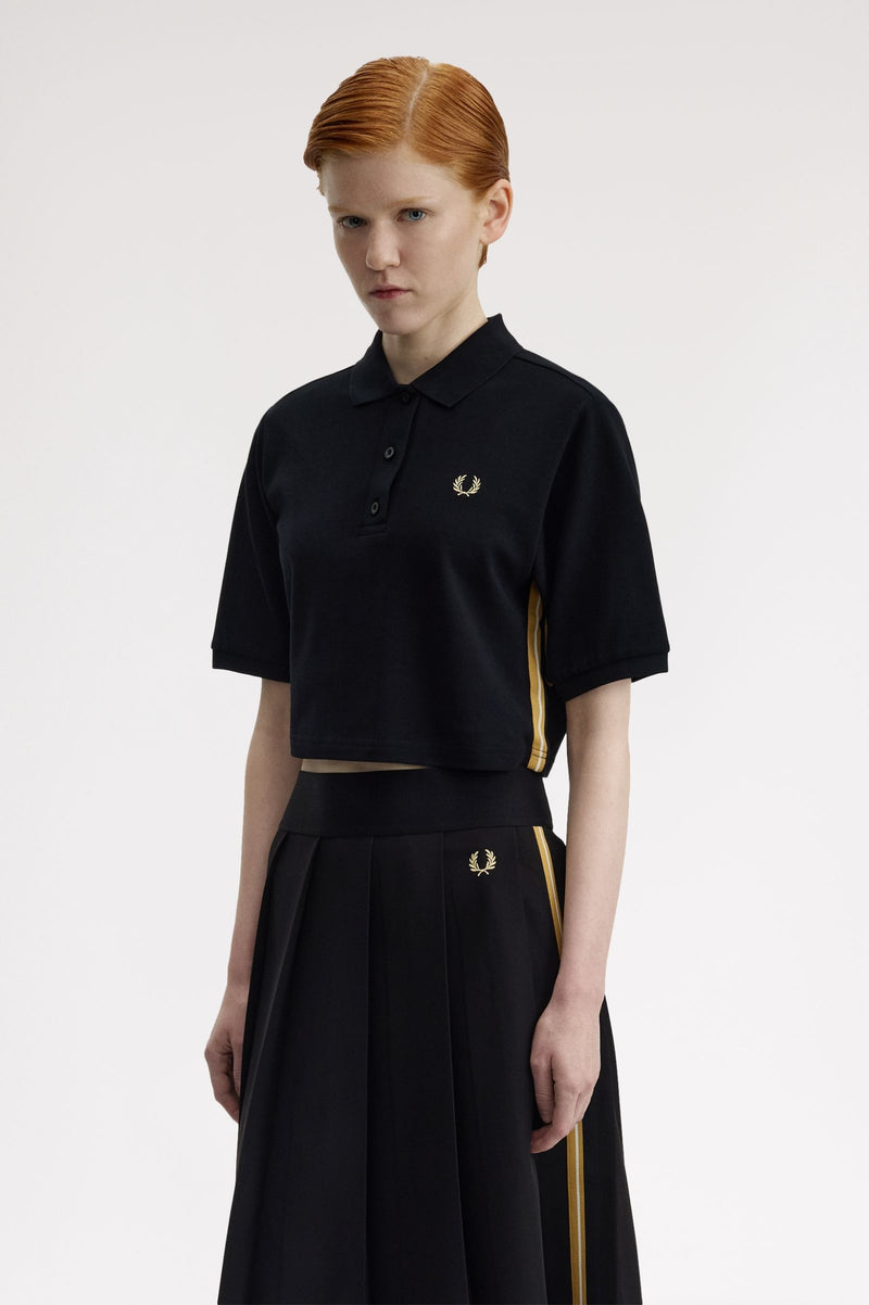 TAPE DETAIL POLO SHIRT