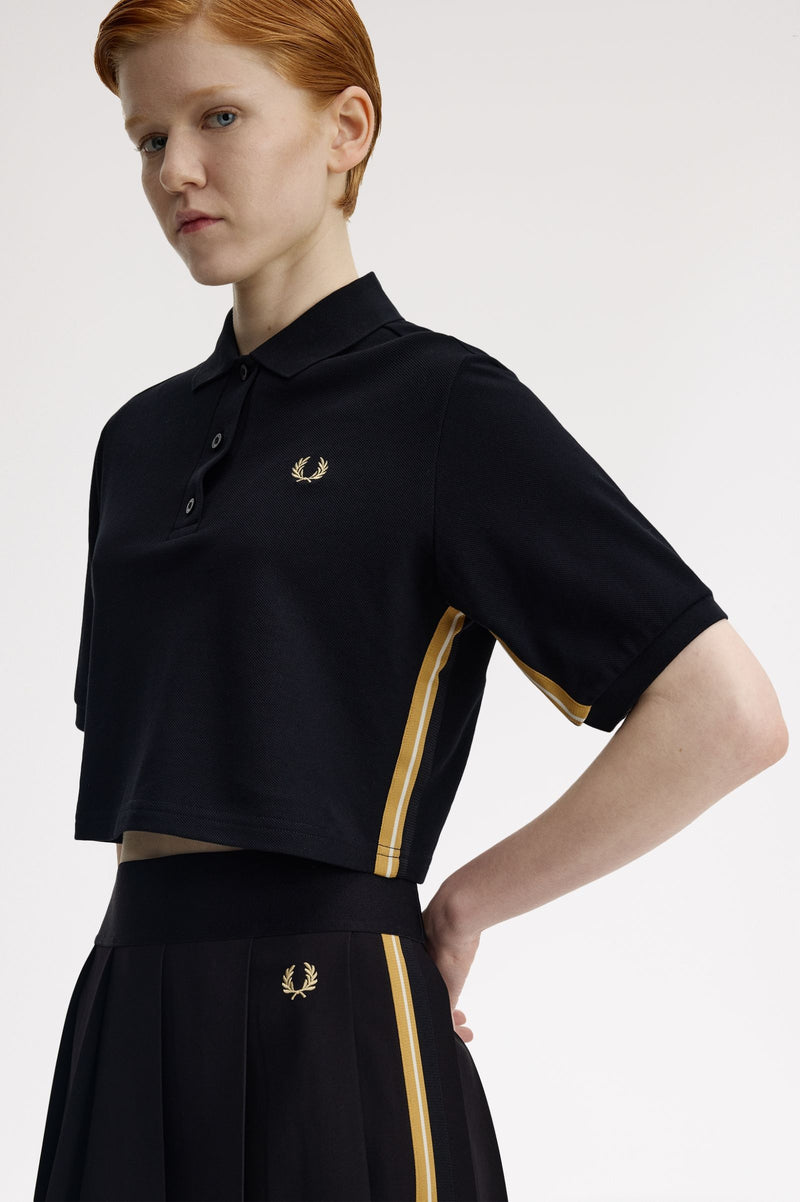 TAPE DETAIL POLO SHIRT