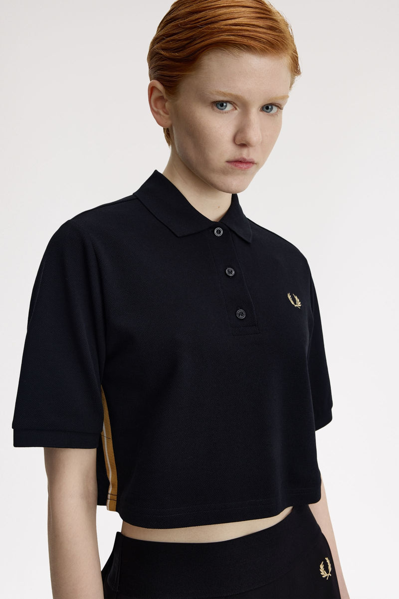 TAPE DETAIL POLO SHIRT