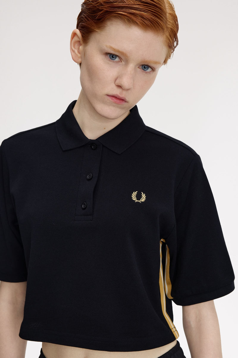 TAPE DETAIL POLO SHIRT