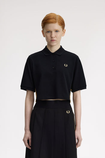 TAPE DETAIL POLO SHIRT