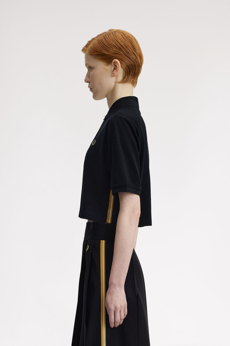 TAPE DETAIL POLO SHIRT