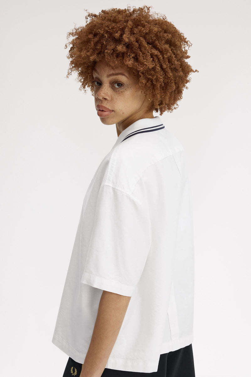 TIPPED PLACKET DETAIL SHIRT