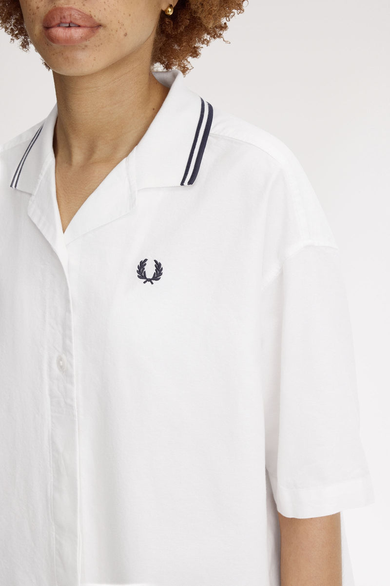 TIPPED PLACKET DETAIL SHIRT
