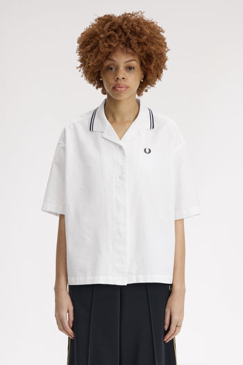 TIPPED PLACKET DETAIL SHIRT
