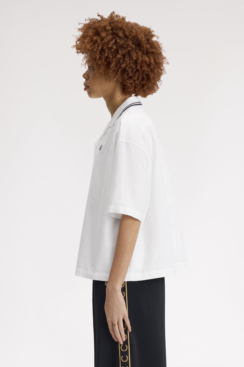 TIPPED PLACKET DETAIL SHIRT