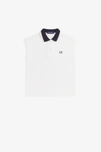 MESH COLLAR POLO SHIRT