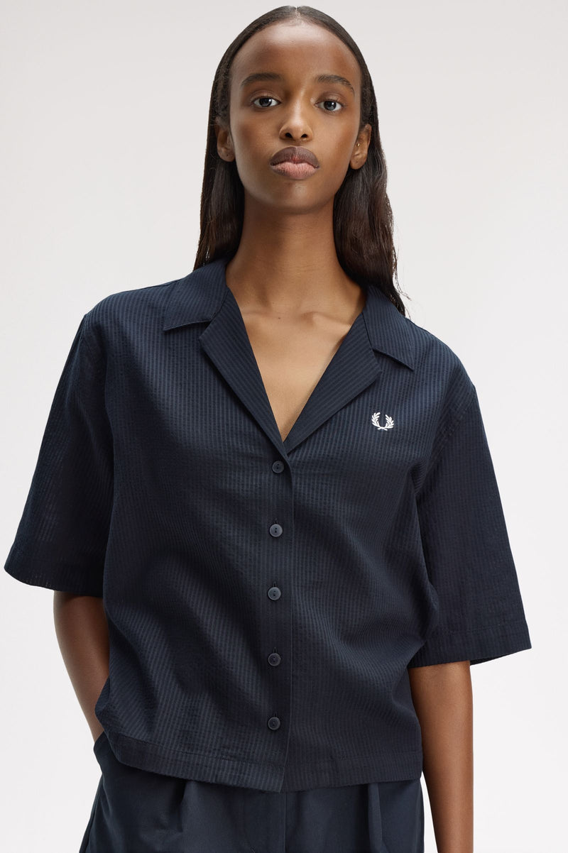SHEER STRIPE SHIRT