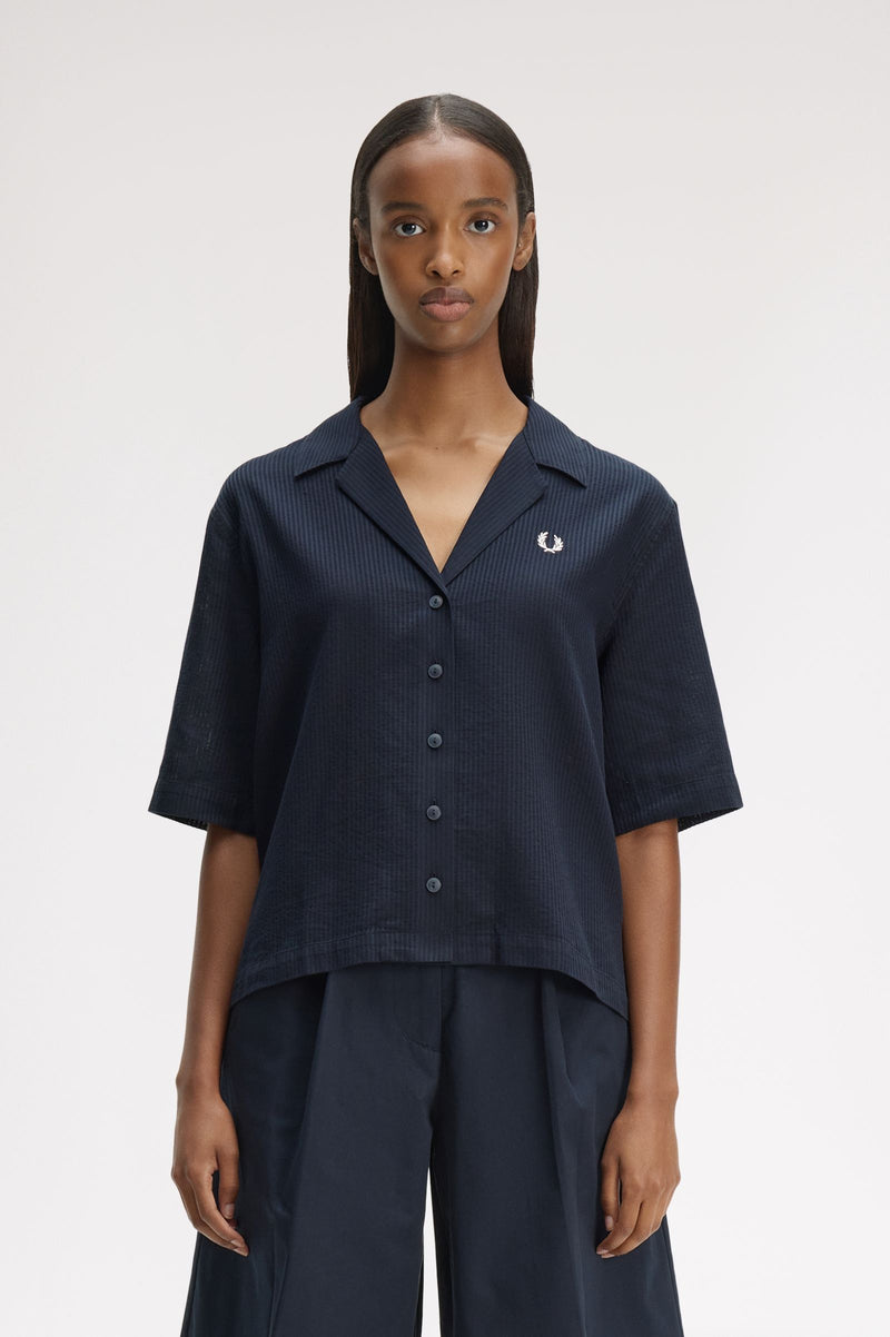 SHEER STRIPE SHIRT
