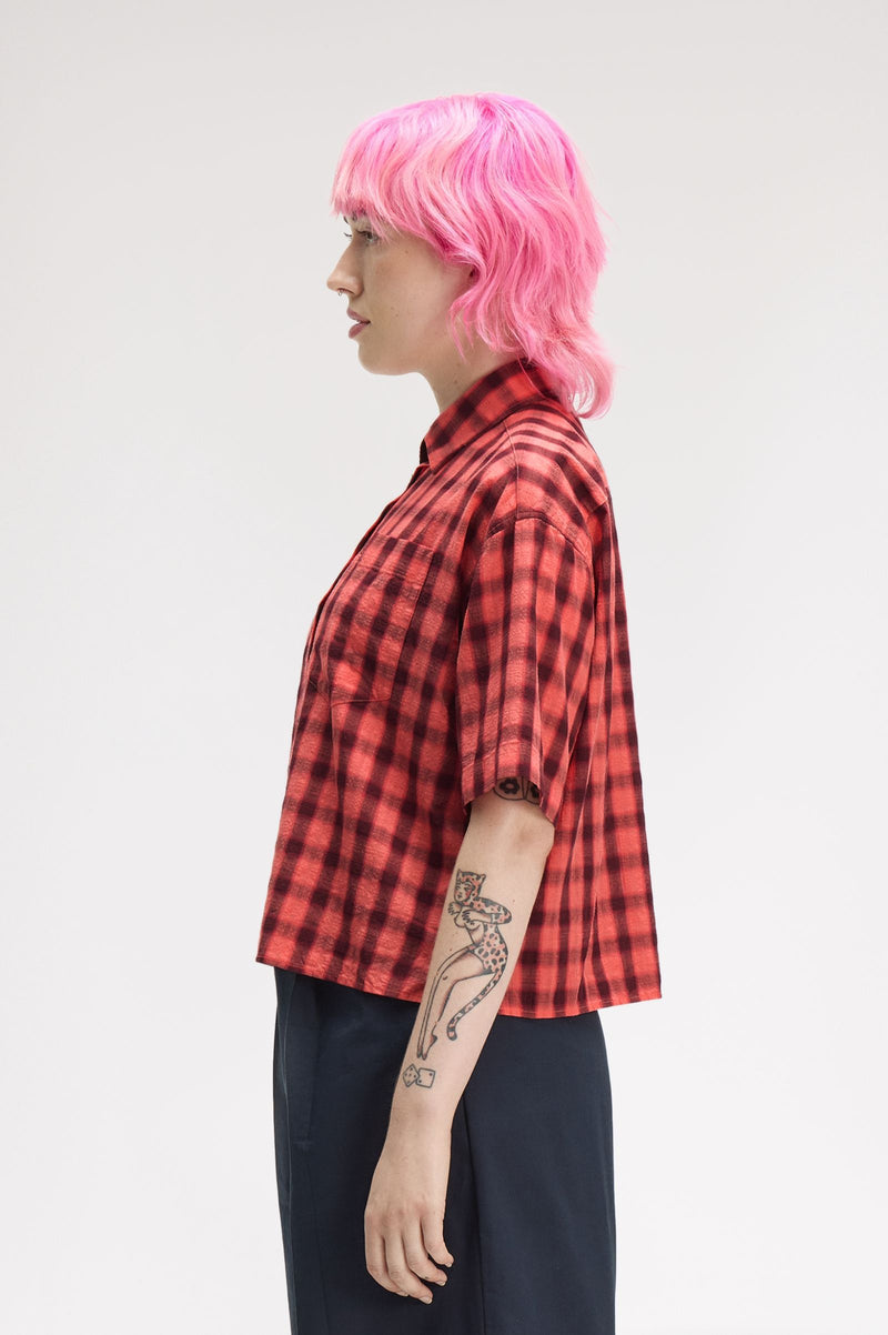TEXTURED CHECK SHIRT