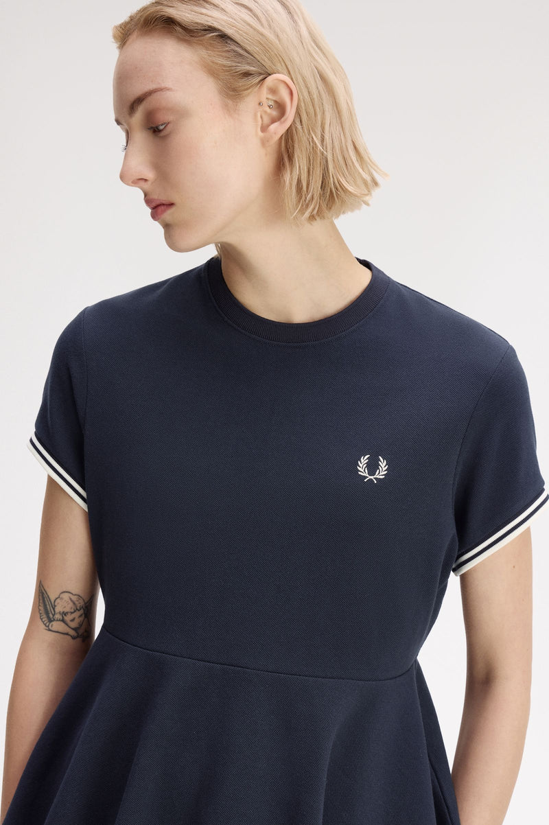 PEPLUM PIQUE T-SHIRT