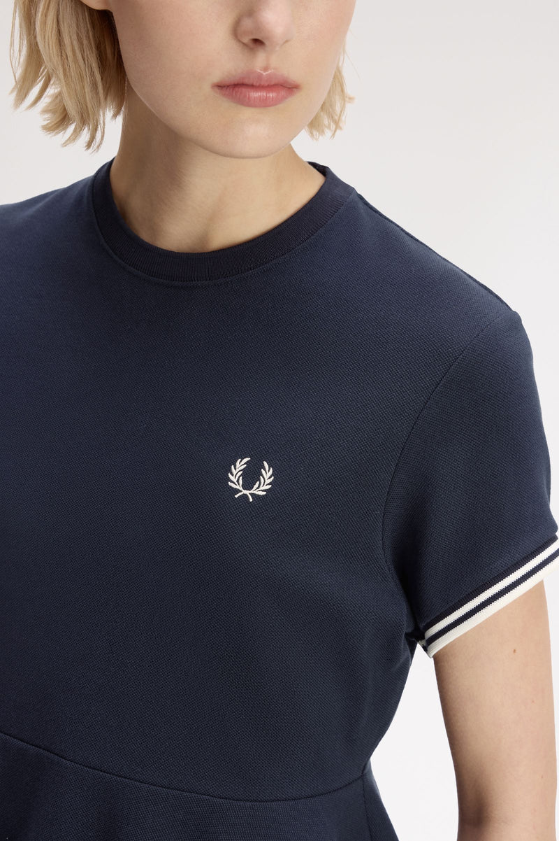 PEPLUM PIQUE T-SHIRT