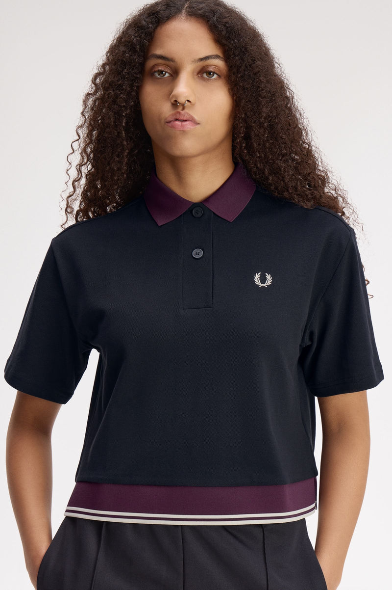CONTRAST HEM POLO SHIRT