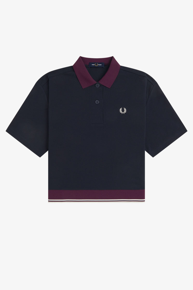 CONTRAST HEM POLO SHIRT