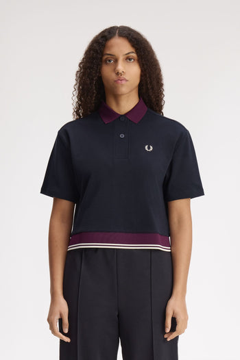 CONTRAST HEM POLO SHIRT