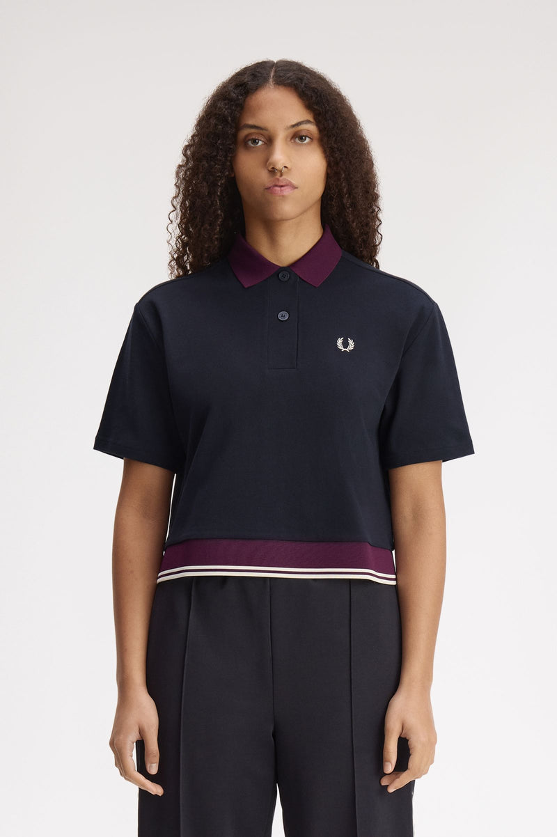 CONTRAST HEM POLO SHIRT