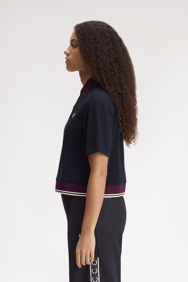 CONTRAST HEM POLO SHIRT