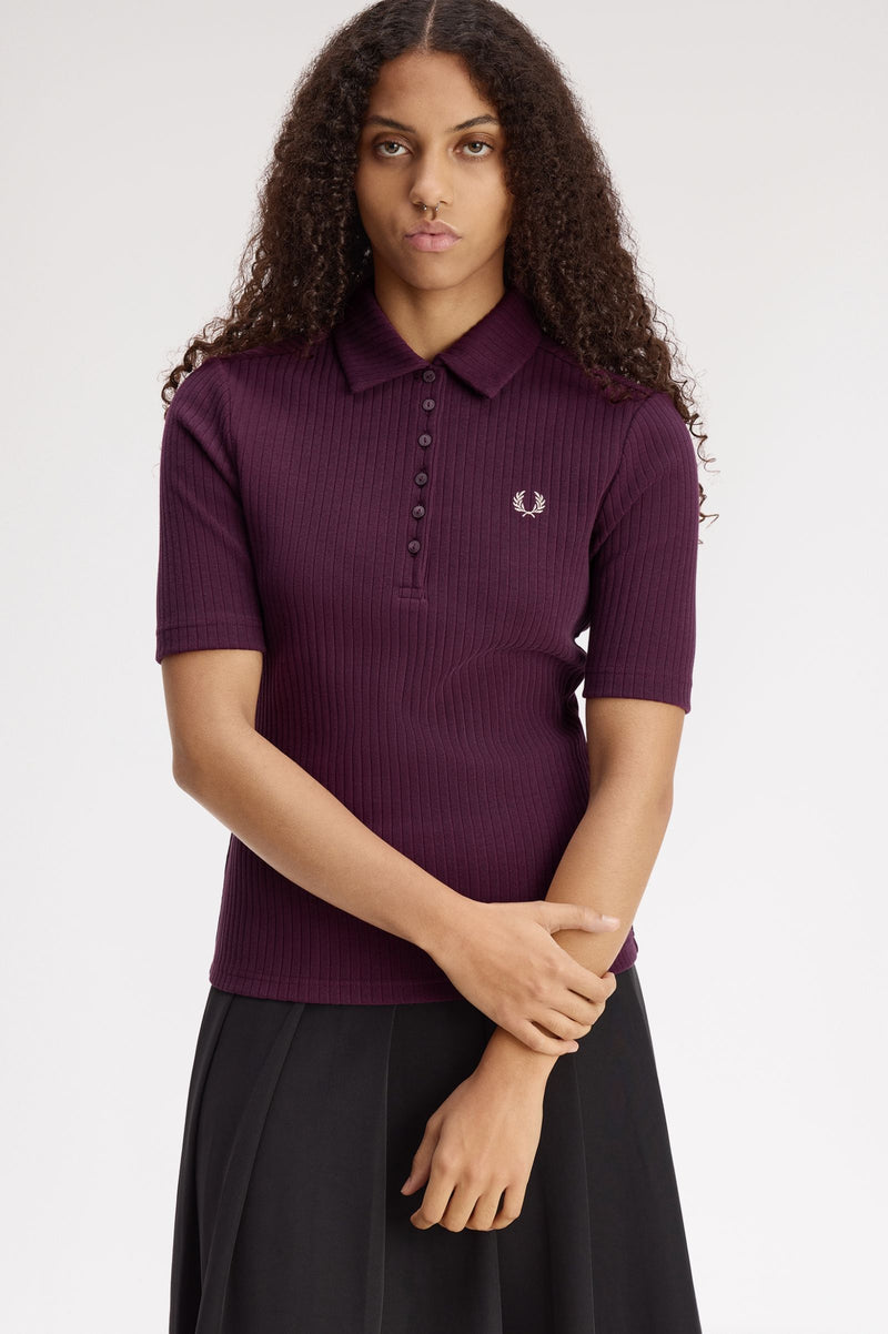 WIDE RIB POLO SHIRT