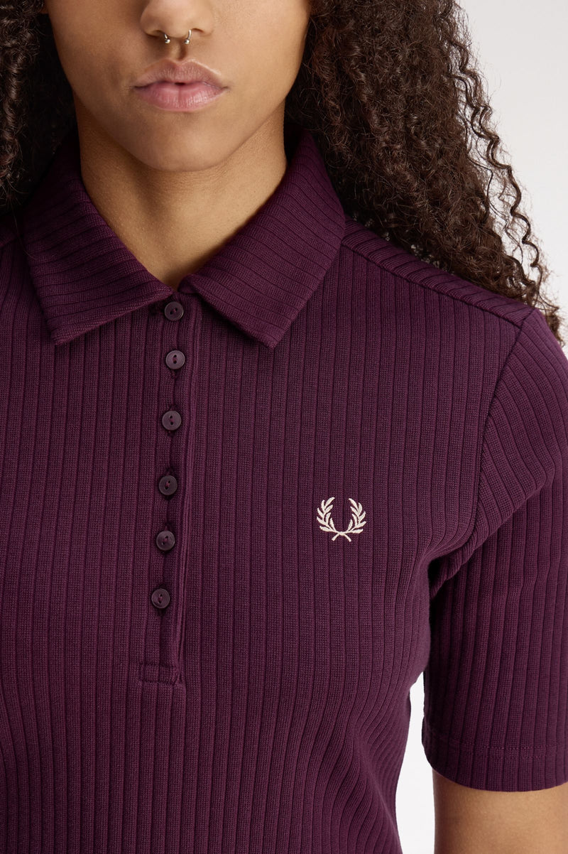 WIDE RIB POLO SHIRT