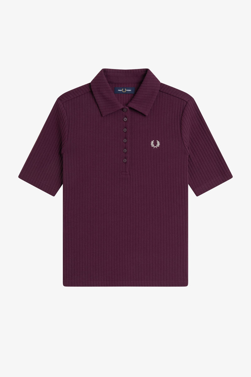 WIDE RIB POLO SHIRT