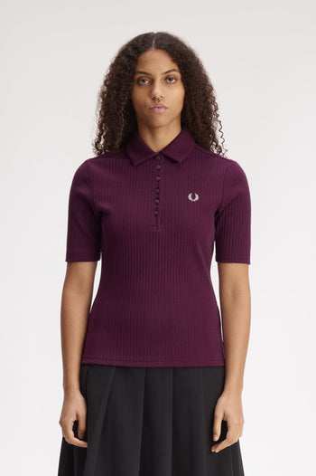 WIDE RIB POLO SHIRT