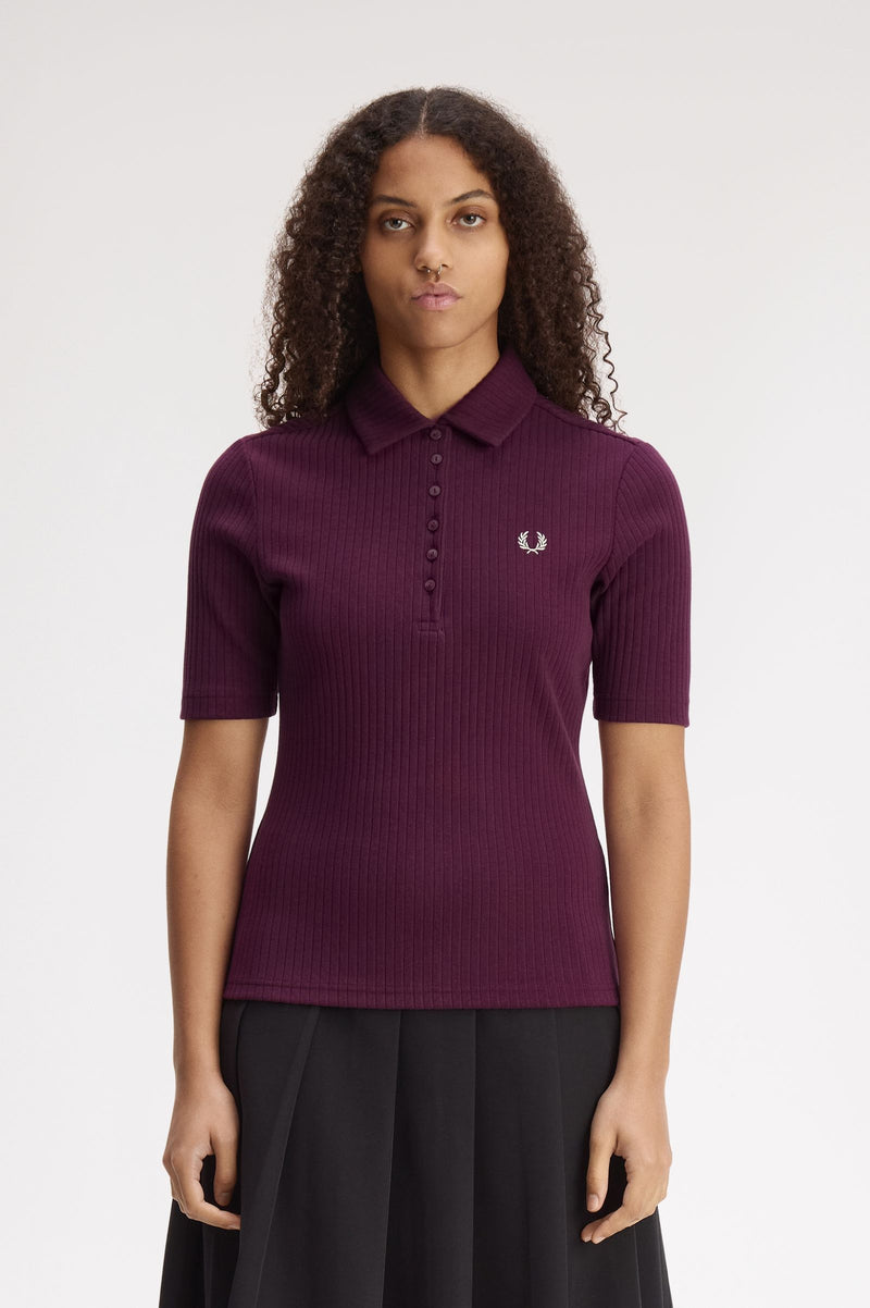 WIDE RIB POLO SHIRT