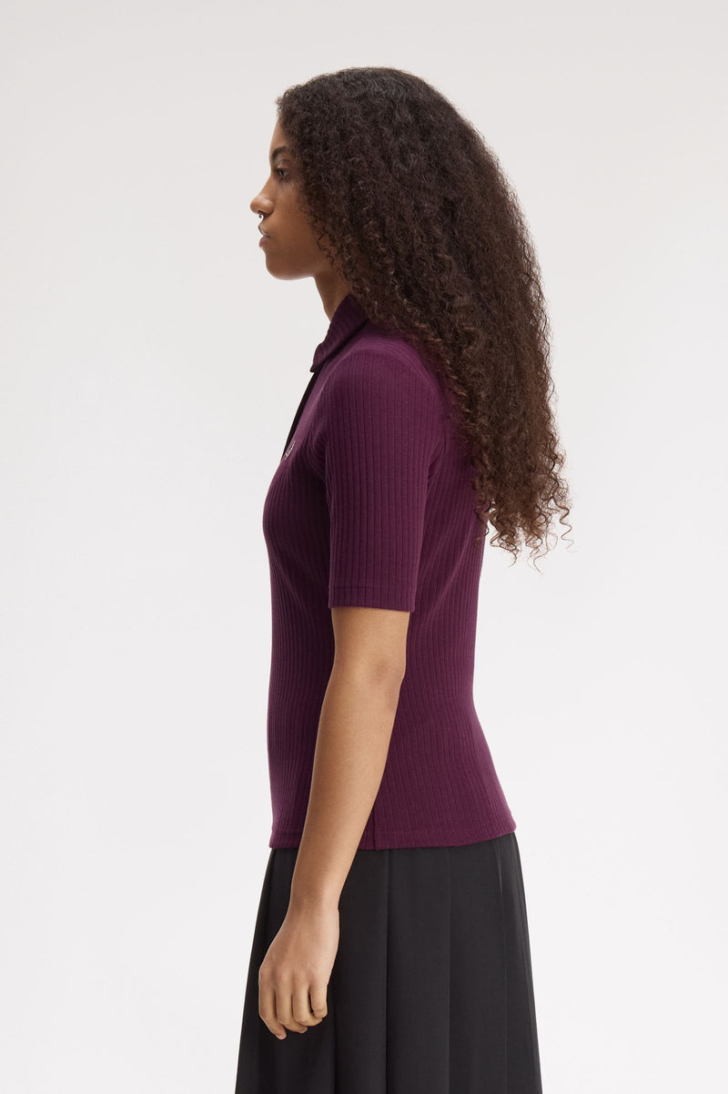 WIDE RIB POLO SHIRT