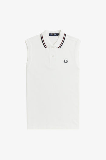 SLEEVELESS TWIN TIPPED FRED PERRY SHIRT