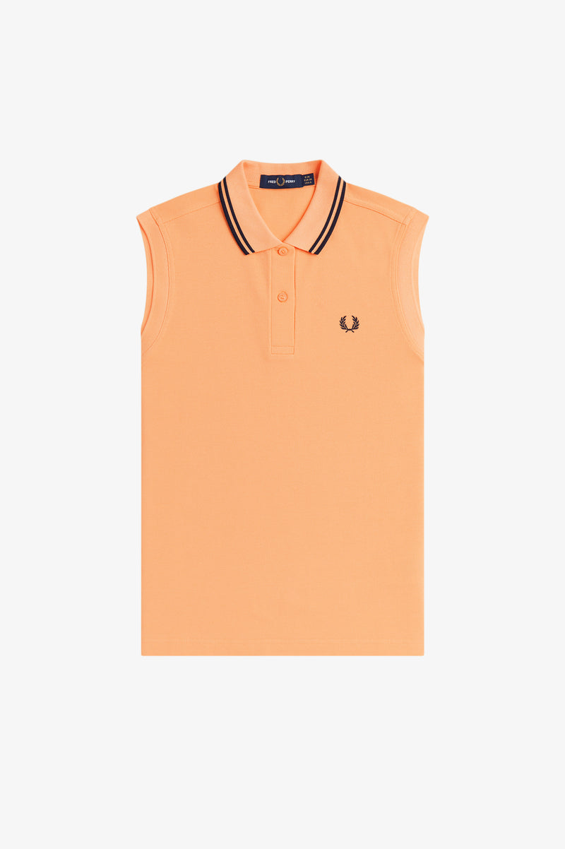 SLEEVELESS TWIN TIPPED FRED PERRY SHIRT