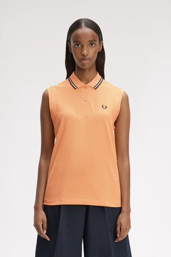 SLEEVELESS TWIN TIPPED FRED PERRY SHIRT