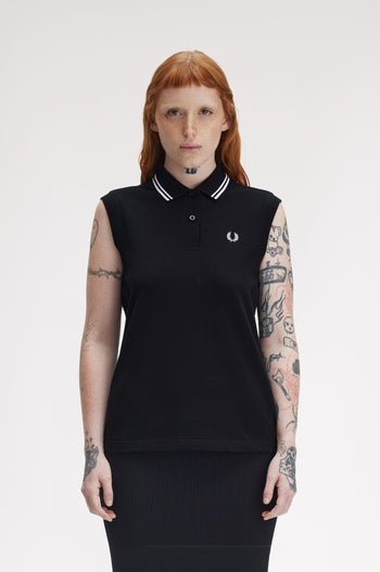 SLEEVELESS FRED PERRY SHIRT
