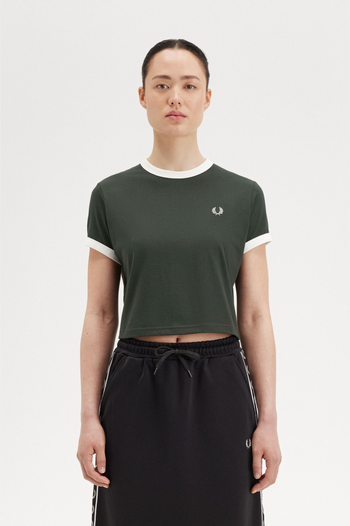 CROPPED RINGER T-SHIRT