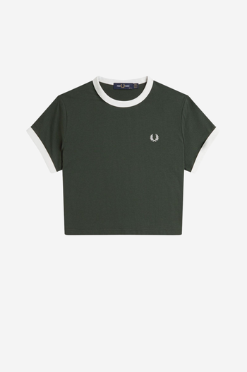 CROPPED RINGER T-SHIRT