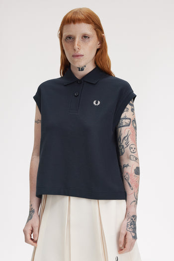 SLEEVELESS PIQUE SHIRT