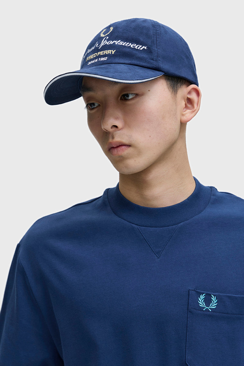 BRANDED MICROFIBRE PIPED CAP