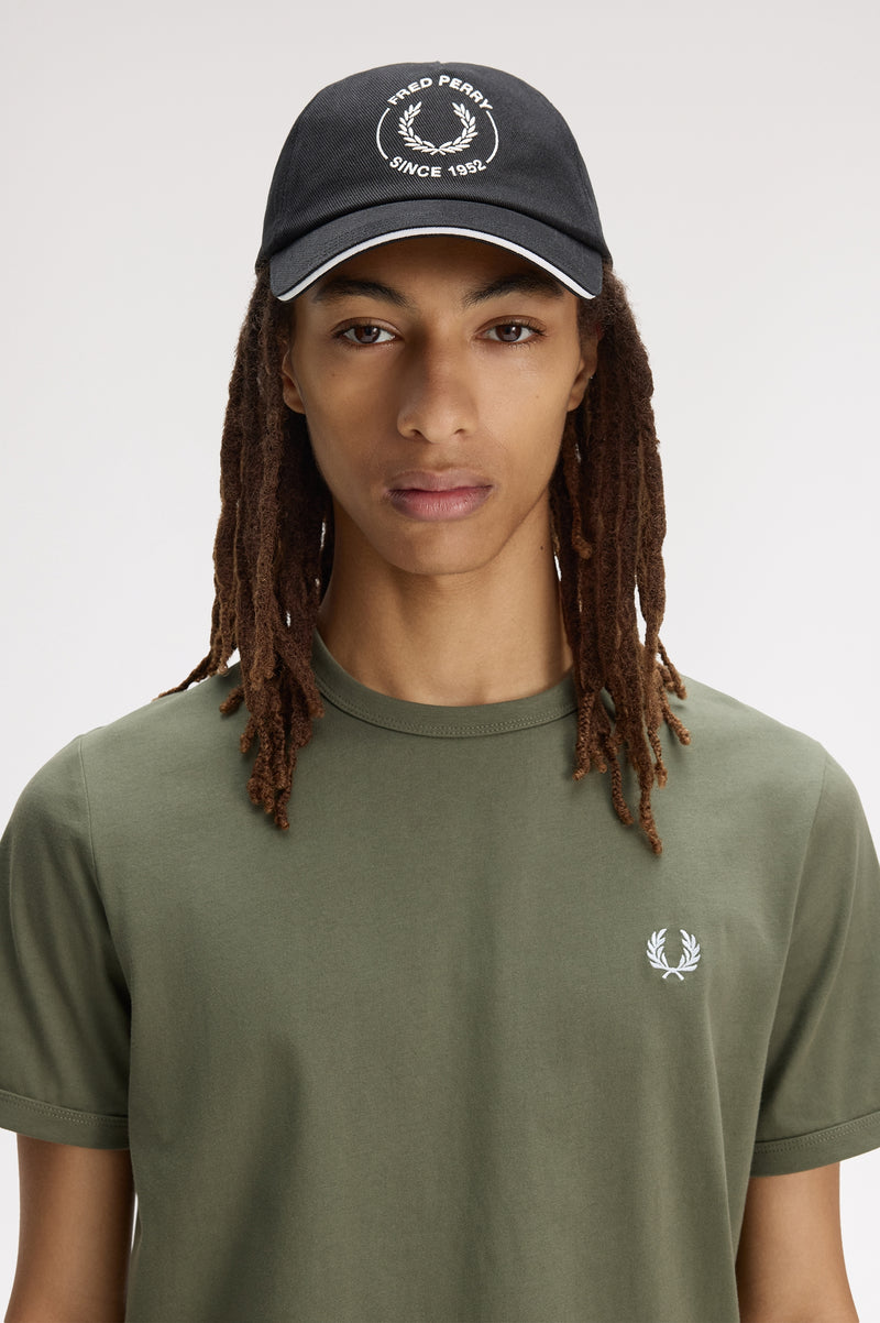 CIRCLE BRANDED PIPED TWILL CAP