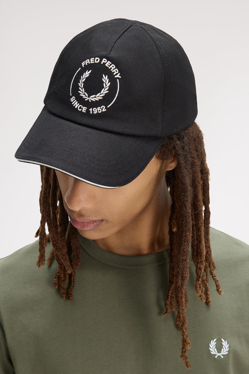 CIRCLE BRANDED PIPED TWILL CAP